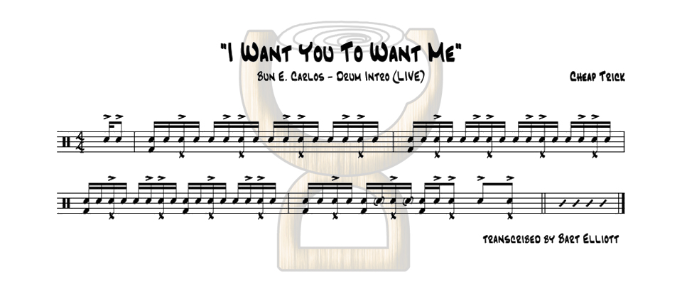 I Want You To Want Me - Drum Intro